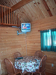 Living area with TV