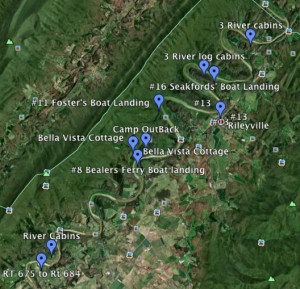 Google Map of SRO & cabins