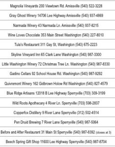 Skyline Wine Whiskey Beer Trail