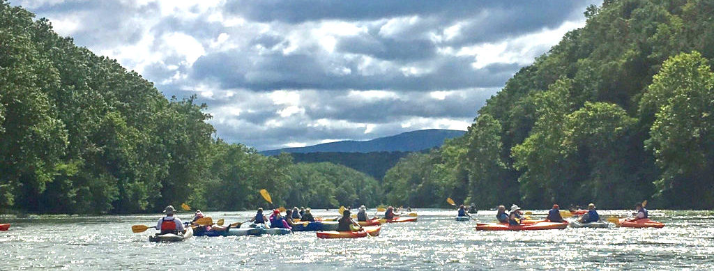 Kayaks and clouds Shenandoah River Luray VA