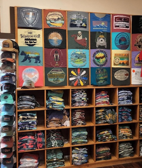 22 shirt wall display