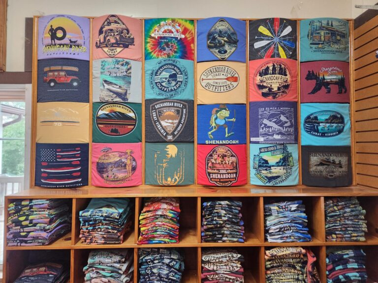 T-shirt--wall of shirts